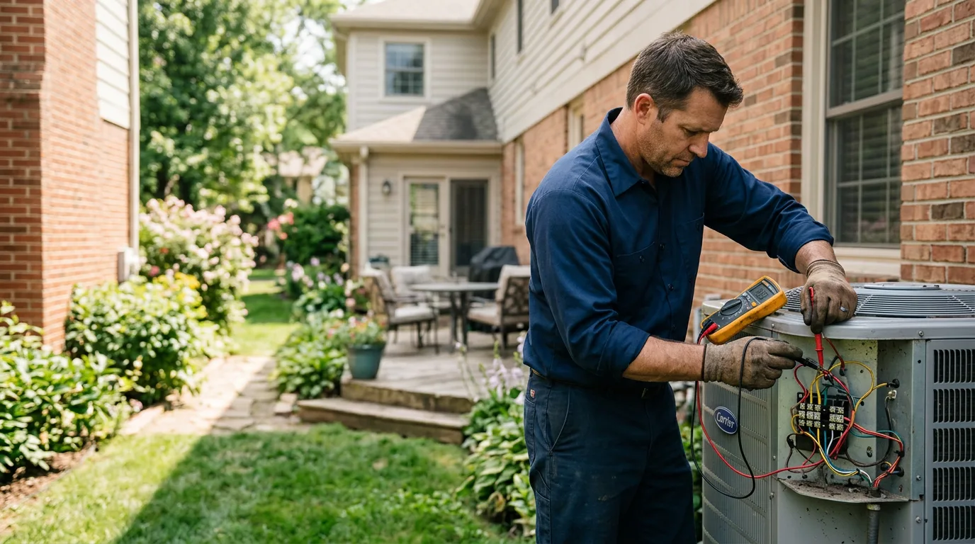 HVAC technician working near Cresco, PA